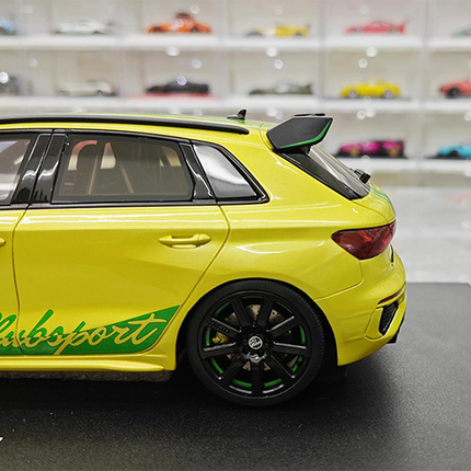 GT Spirit Audi S3 MTM Limited Edition Yellow 1:18 Resin Model Car - scale replica for enthusiasts