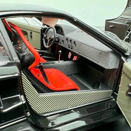 Kyosho Ferrari F40 1987 Black 1:18 Diecast Model Car - detailed die-cast style model