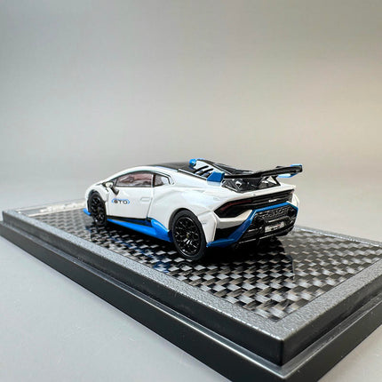 LCD Model Lamborghini Huracan STO Purple 1:64 Diecast Model Car - scale model collectible piece