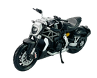1:18 scale diecast Ducati model motorcycle in black with realistic details