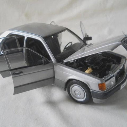 AUTOart Mercedes 190 W201 Diecast Model Car 1:18 – Custom Plates