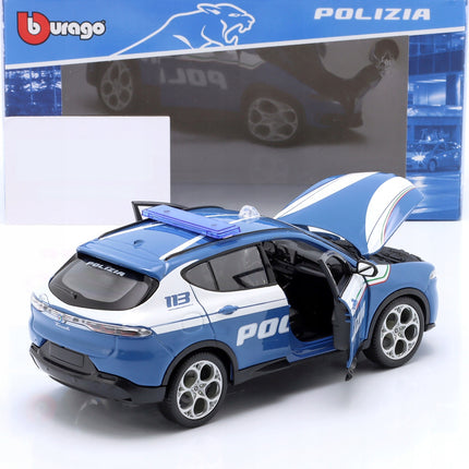 https://a.allegroimg.com/original/114363/b6bf68f44ff292d5751f3a425fa0/Alfa-Romeo-Tonale-SUV-Polizia-di-Stato-2023-Policja-Police-Bburago-1-24-EAN-GTIN-4893993211159
