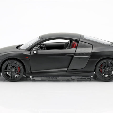 Audi R8 GT 2014 1:18 Maisto Diecast Model Black Metal Supercar Collector with Custom Plates
