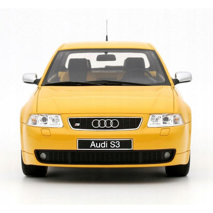 Audi S3 (8L) 1999 Imola Yellow OttOmobile 1:18 Diecast Car OT1080 Custom Plates