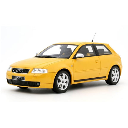 Audi S3 (8L) 1999 Imola Yellow OttOmobile 1:18 Diecast Car OT1080 Custom Plates