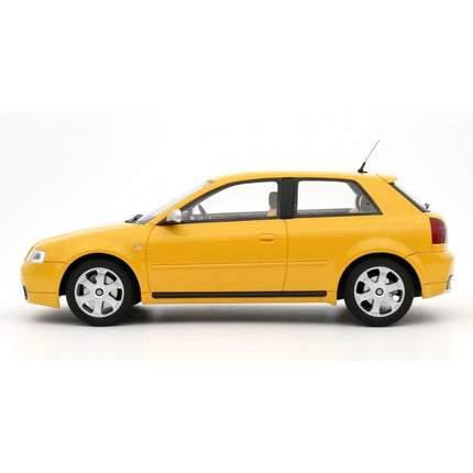 Audi S3 (8L) 1999 Imola Yellow OttOmobile 1:18 Diecast Car OT1080 Custom Plates