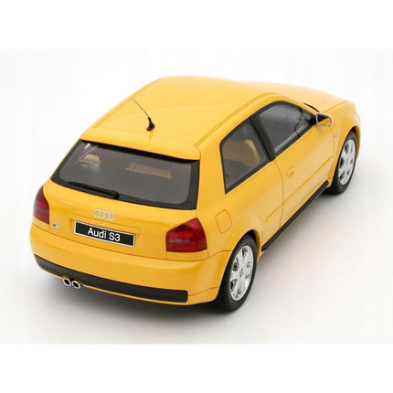 Audi S3 (8L) 1999 Imola Yellow OttOmobile 1:18 Diecast Car OT1080 Custom Plates