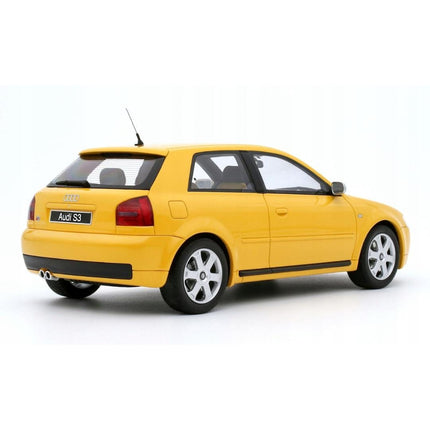 Audi S3 (8L) 1999 Imola Yellow OttOmobile 1:18 Diecast Car OT1080 Custom Plates