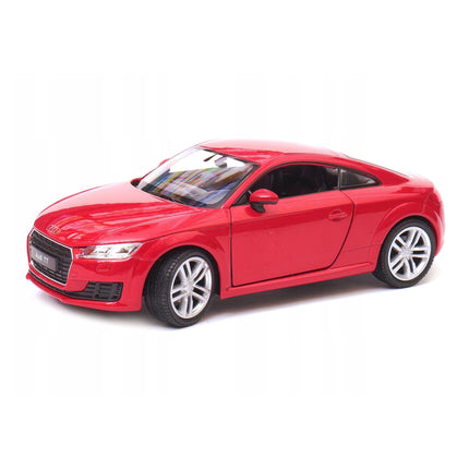 Audi TT Coupé 2014 Shiraz Red Metallic Welly 1:24 24057 Diecast Model with Custom Plates