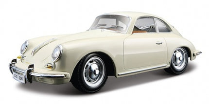 1:18 scale diecast classic white coupe model car with chrome details and realistic design