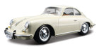 1:18 scale diecast classic white coupe model car with chrome details and realistic design