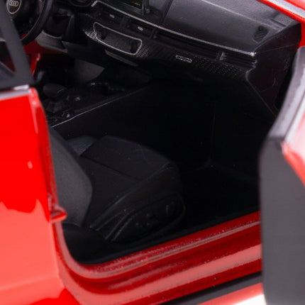 BBurago Audi RS5 1:24 Red Coupe Diecast | Metal Collectible Model | Custom License Plate