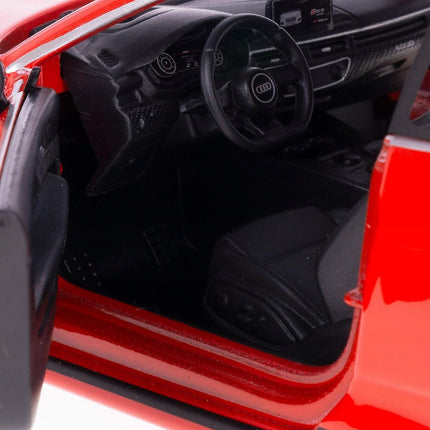 BBurago Audi RS5 1:24 Red Coupe Diecast | Metal Collectible Model | Custom License Plate