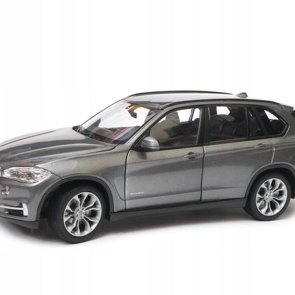 BMW X5 2014 Graphite Welly 1:24 Diecast Model Car Metal Collector Scale Model with Custom Plates