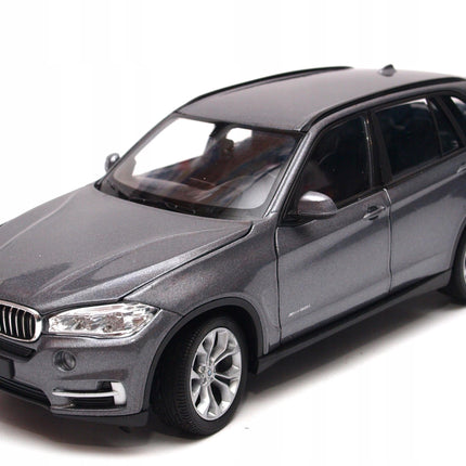 BMW X5 2014 Graphite Welly 1:24 Diecast Model Car Metal Collector Scale Model with Custom Plates