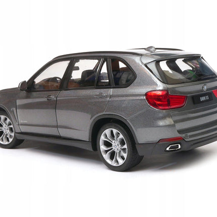 BMW X5 2014 Graphite Welly 1:24 Diecast Model Car Metal Collector Scale Model with Custom Plates