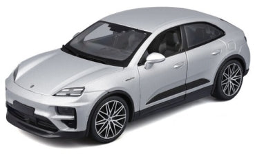 Silver diecast model car SUV in 1:18 scale with detailed features, displayed on white background.