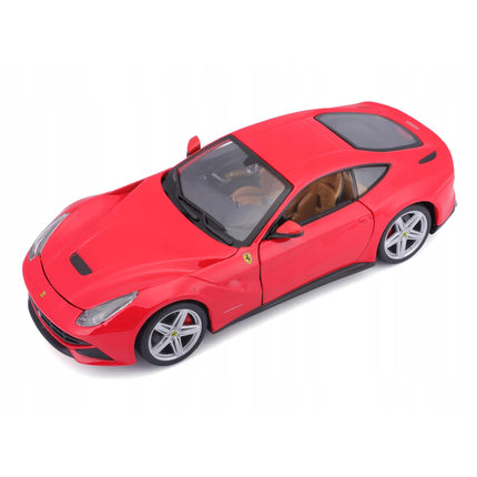 Bburago Ferrari F12 Berlinetta Red 1:24 Diecast Model with Custom Plates