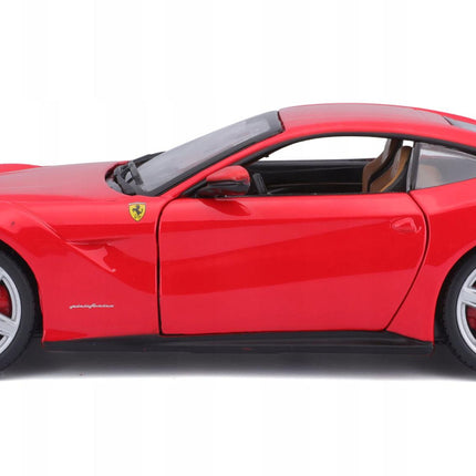 Bburago Ferrari F12 Berlinetta Red 1:24 Diecast Model with Custom Plates