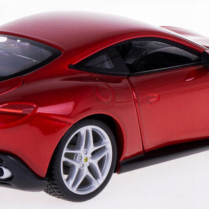 Bburago Ferrari Roma 2020 Red 1:24 Scale Diecast Model with Custom Plates