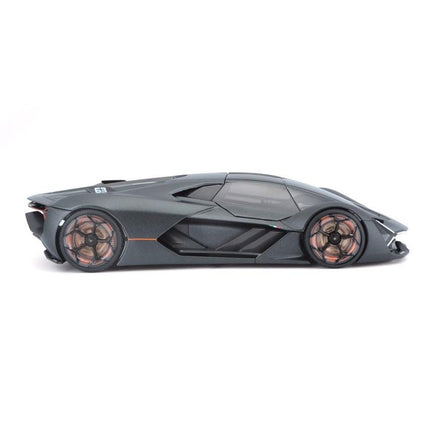 Bburago Lamborghini Terzo Millennio 2017 Silver 1:24 Scale Diecast Model with Custom Plates