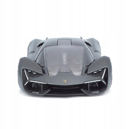 Bburago Lamborghini Terzo Millennio 2017 Silver 1:24 Scale Diecast Model with Custom Plates