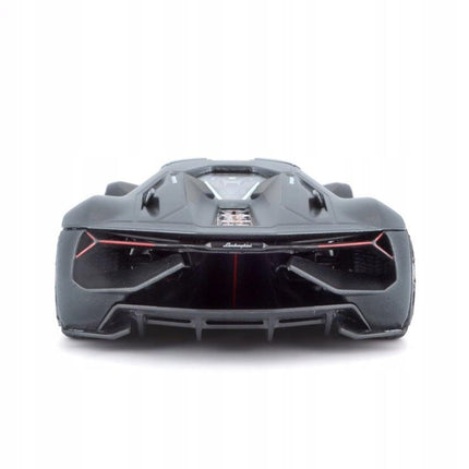 Bburago Lamborghini Terzo Millennio 2017 Silver 1:24 Scale Diecast Model with Custom Plates
