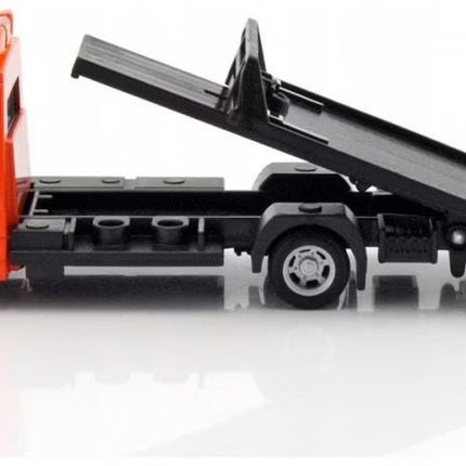 Bburago Mini Cooper S Tow Truck Orange 1:43 Diecast Model with Custom Plates