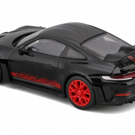 Bburago Porsche 911 GT3 RS 2018 Black 1:43 Diecast Model with Custom Plates