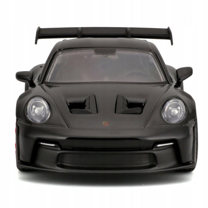 Bburago Porsche 911 GT3 RS 2018 Black 1:43 Diecast Model with Custom Plates