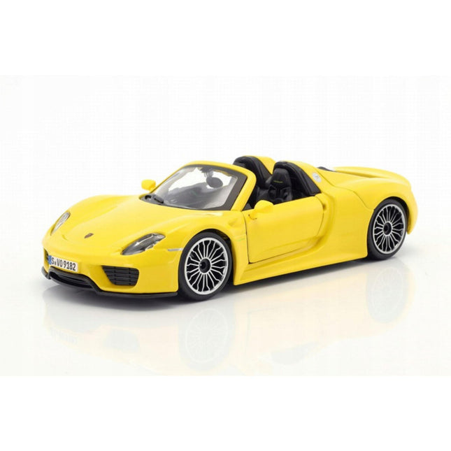 Bburago Porsche 918 Spyder 1:24 Diecast Model Metal & Plastic Collectible Car