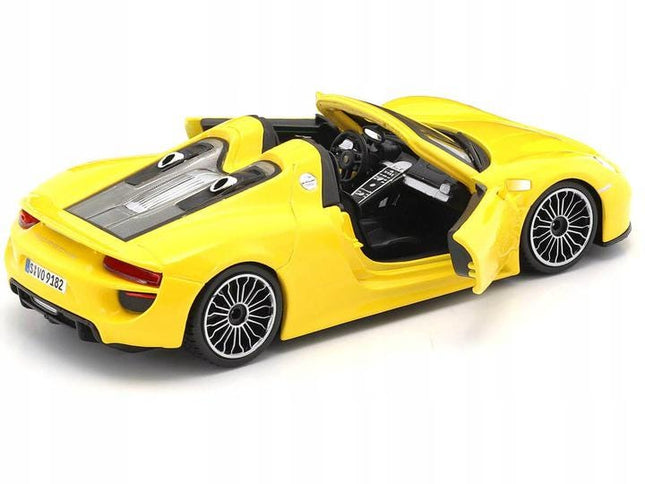 Bburago Porsche 918 Spyder 1:24 Diecast Model Metal & Plastic Collectible Car