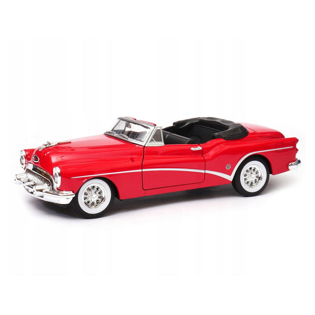 Buick Skylark 1953 Open Top Red Welly 1:24 Diecast Model Car Metal Collector Scale Model with Custom Plates