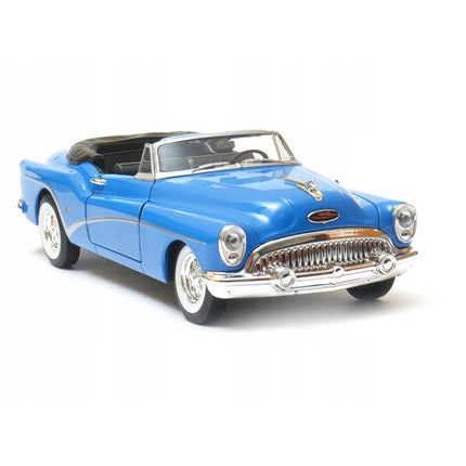 Buick Skylark Convertible 1953 Royal Blue Welly 1:24 24027C-BL Diecast Model with Custom Plates