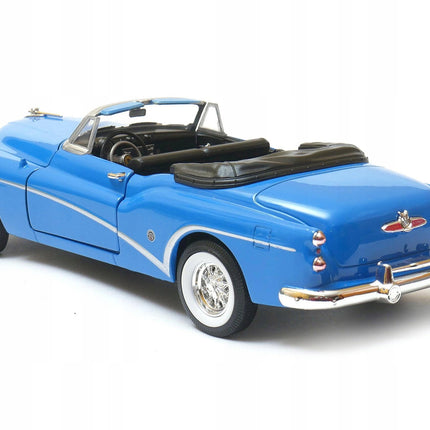 Buick Skylark Convertible 1953 Royal Blue Welly 1:24 24027C-BL Diecast Model with Custom Plates