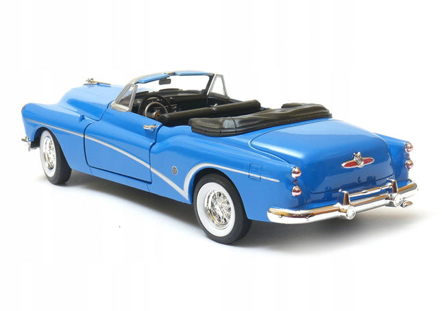 Buick Skylark Convertible 1953 Royal Blue Welly 1:24 24027C-BL Diecast Model with Custom Plates