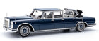 1:18 scale diecast model dark blue classic limousine with detailed chrome accents