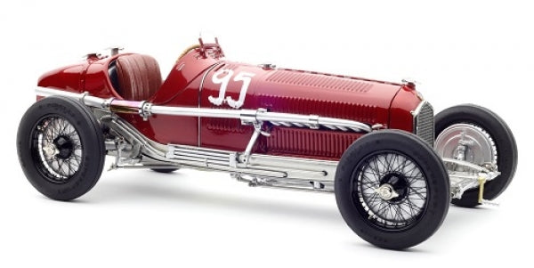 Red vintage race car model with number 95, detailed 1:18 diecast collectible