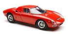 Red diecast model car with detailed wheels, 1:18 scale collectible sports car