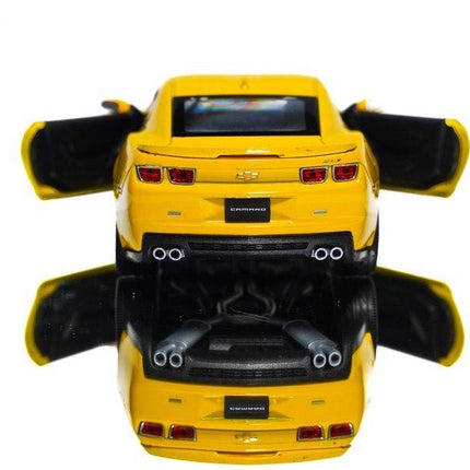 Chevrolet Camaro ZL1 2017 Yellow Welly 1:24 24042 Diecast Model with Custom Plates