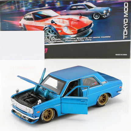 https://a.allegroimg.com/original/1147a0/199d367846dfbc2222ad411f57c0/Datsun-510-Tokyo-Mod-JDM-1971-Candy-Blue-Maisto-Design-1-24-Model-Samochodu-Stan-zlozenia-Calosc-die-cast