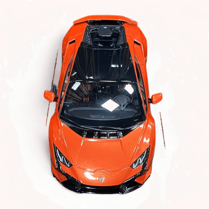 MR Collection Lamborghini Huracan Tecnica 1:18 Orange Diecast Model Car - scale model for display