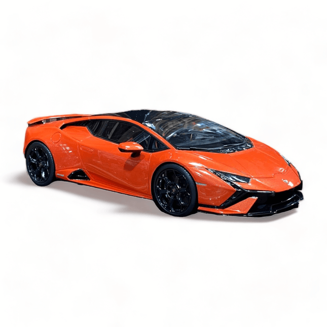 MR Collection Lamborghini Huracan Tecnica 1:18 Orange Diecast Model Car - detailed collector display model