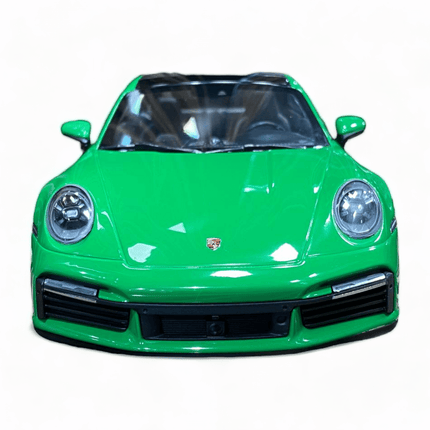 Minichamps Porsche 911 Turbo S 1:18 Resin Model Car Green - premium collector scale model