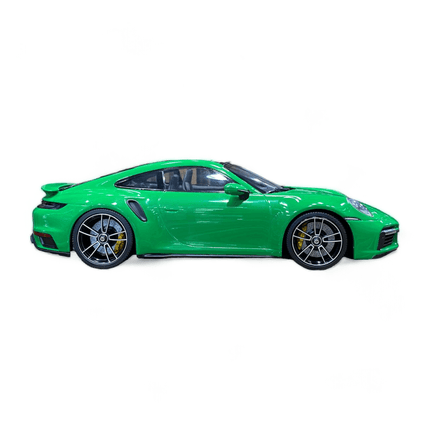 Minichamps Porsche 911 Turbo S 1:18 Resin Model Car Green - fine detailed model replica