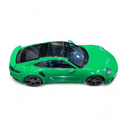 Minichamps Porsche 911 Turbo S 1:18 Resin Model Car Green - collectible scale model car