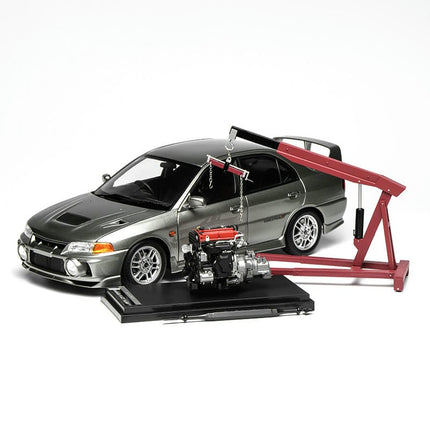 Motorhelix Mitsubishi Lancer Evolution IV Steel Silver 1:18 Diecast Model Car - scale replica for enthusiasts