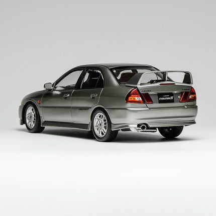 Motorhelix Mitsubishi Lancer Evolution IV Steel Silver 1:18 Diecast Model Car - premium collector scale model