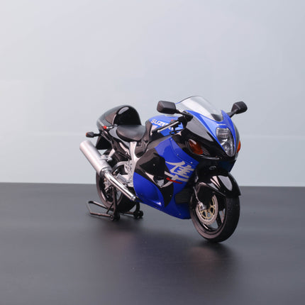 LCD Model Suzuki GSX-1300R Hayabusa Motorcycle Black 1:12 Diecast Model Motorcycle - fine detailed model replica
