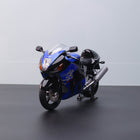 LCD Model Suzuki GSX-1300R Hayabusa Motorcycle Black 1:12 Diecast Model Motorcycle - detailed collector display model